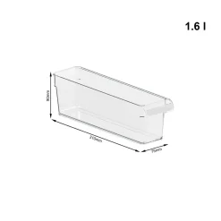 Bissolo Casa Conservazione Cibi Contenitori<ORGANIZZATORE PER FRIGO LINEA LOFT IN PLASTICA 31X7.5X9CM 1.6LT