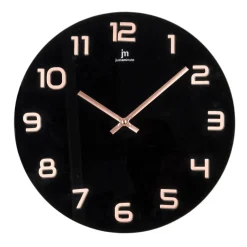 Bissolo Casa Orologi<OROLOGIO DA PARETE IN VETRO NERO E ROSE GOLD DIAM. 38CM: vendita online OROLOGIO DA PARETE IN VETRO NERO E ROSE GOLD DIAM. 38CM in offerta