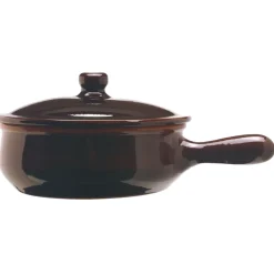 Bissolo Casa Cottura Padelle<PADELLA 1 MANICO LINEA BRUNA IN TERRACOTTA DIAM. 25CM