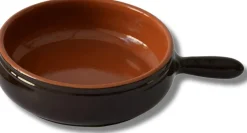 Bissolo Casa Cottura Padelle<PADELLA 1 MANICO LINEA BRUNA IN TERRACOTTA DIAM. 25CM