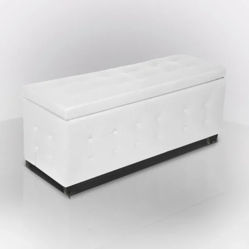 Bissolo Casa Pouf E Contenitori<PANCA CONTENITORE CM 138X42 H. 46 IN ECOPELLE BIANCA: vendita online PANCA CONTENITORE CM 138X42 H. 46 IN ECOPELLE BIANCA in offerta