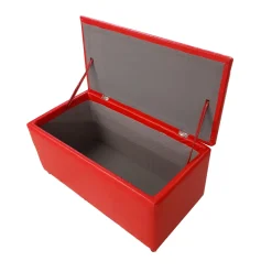 Bissolo Casa Pouf E Contenitori<PANCA CONTENITORE CM 90X45 H. 47 IN ECOPELLE ROSSA: vendita online PANCA CONTENITORE CM 90X45 H. 47 IN ECOPELLE ROSSA in offerta