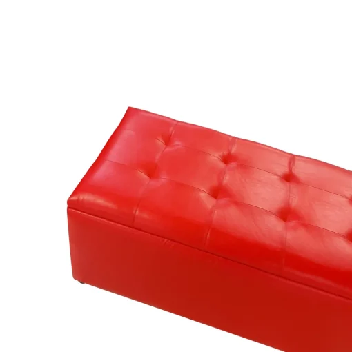 Bissolo Casa Pouf E Contenitori<PANCA CONTENITORE CM 90X45 H. 47 IN ECOPELLE ROSSA: vendita online PANCA CONTENITORE CM 90X45 H. 47 IN ECOPELLE ROSSA in offerta