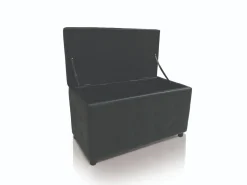 Bissolo Casa Pouf E Contenitori<PANCA CONTENITORE CM 82X43 H. 46 IN ECOPELLE NERA: vendita online PANCA CONTENITORE CM 82X43 H. 46 IN ECOPELLE NERA in offerta