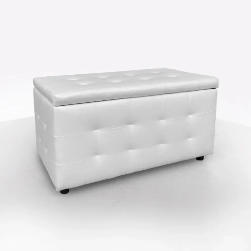 Bissolo Casa Pouf E Contenitori<PANCA CONTENITORE CM 82X43 H. 46 IN ECOPELLE BIANCA: vendita online PANCA CONTENITORE CM 82X43 H. 46 IN ECOPELLE BIANCA in offerta