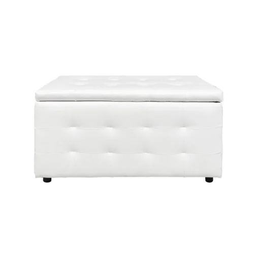 Bissolo Casa Pouf E Contenitori<PANCA CONTENITORE CM 82X43 H. 46 IN ECOPELLE BIANCA: vendita online PANCA CONTENITORE CM 82X43 H. 46 IN ECOPELLE BIANCA in offerta