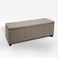 Bissolo Casa Pouf E Contenitori<PANCA CONTENITORE CM 138X42 H. 46 IN TESSUTO TORTORA: vendita online PANCA CONTENITORE CM 138X42 H. 46 IN TESSUTO TORTORA in offerta