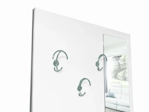 Bissolo Casa Mobili Da Ingresso<PANNELLO DA INGRESSO CM 90 BIANCO CON SPECCHIO