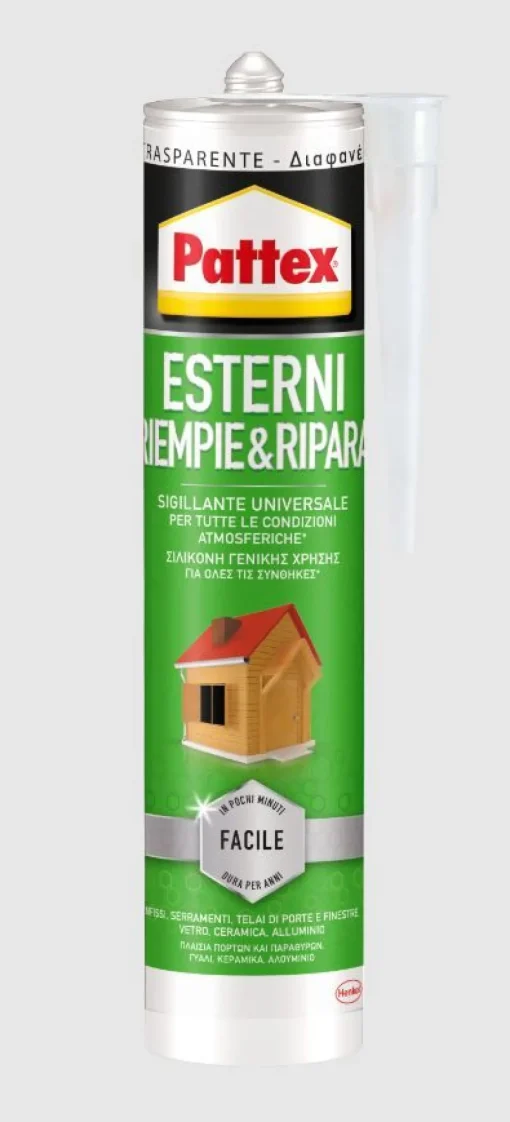 Bissolo Casa Siliconi, Colle E Schiume<PATTEX CARTUCCIA SILICONE PER ESTERNI 280ml: vendita online PATTEX CARTUCCIA SILICONE PER ESTERNI 280ml in offerta