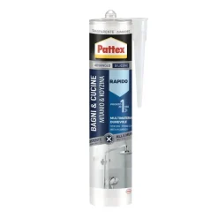 Bissolo Casa Siliconi, Colle E Schiume<PATTEX CARTUCCIA SILICONE BAGNO SANO RAPIDO TRASPARENTE 300ml: vendita online PATTEX CARTUCCIA SILICONE BAGNO SANO RAPIDO TRASPARENTE 300ml in offerta