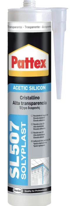 Bissolo Casa Siliconi, Colle E Schiume<PATTEX SILICONE SL507 CRISTALLINO 300ml: vendita online PATTEX SILICONE SL507 CRISTALLINO 300ml in offerta