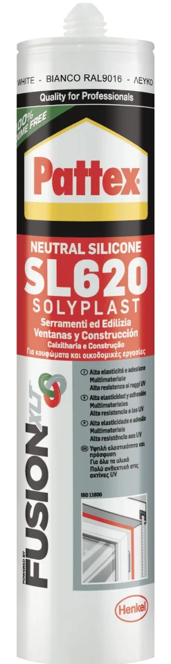 Bissolo Casa Siliconi, Colle E Schiume<PATTEX SILICONE SL620 SERRAMENTI E EDILIZIA BIANCO 300ml: vendita online PATTEX SILICONE SL620 SERRAMENTI E EDILIZIA BIANCO 300ml in offerta