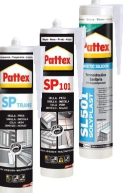 Bissolo Casa Siliconi, Colle E Schiume<PATTEX SILICONE SL501 TERMOIDRAULICA TRASPARENTE 300ml: vendita online PATTEX SILICONE SL501 TERMOIDRAULICA TRASPARENTE 300ml in offerta