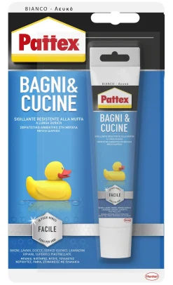Bissolo Casa Siliconi, Colle E Schiume<PATTEX TUBO SIGILLANTE BAGNI & CUCINE 50ml: vendita online PATTEX TUBO SIGILLANTE BAGNI & CUCINE 50ml in offerta