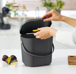 Bissolo Casa Portarifiuti Pattumiere<PATTUMIERA ALBULA ANTRACITE 23.5X20X20.8CM 6LT: vendita online PATTUMIERA ALBULA ANTRACITE 23.5X20X20.8CM 6LT in offerta