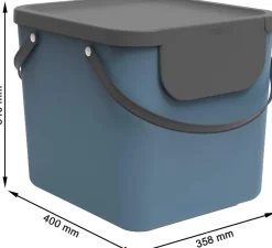 Bissolo Casa Portarifiuti Pattumiere<PATTUMIERA ALBULA BLU 40X35.8X34CM 40LT: vendita online PATTUMIERA ALBULA BLU 40X35.8X34CM 40LT in offerta