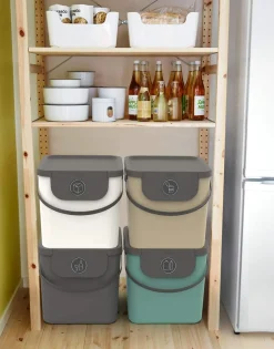 Bissolo Casa Portarifiuti Pattumiere<PATTUMIERA ALBULA CAPPUCCINO 40X23.5X34CM 25LT: vendita online PATTUMIERA ALBULA CAPPUCCINO 40X23.5X34CM 25LT in offerta