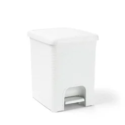 Bissolo Casa Pattumiere Bagno<PATTUMIERA LOOP BIANCA 21X21X28.5CM 6LT