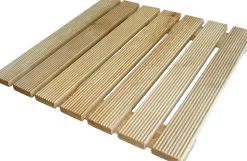 Bissolo Casa Tessile Bagno Tende Doccia E Accessori<PEDANA DOCCIA CM 60X60 IN LARICE NATURALE