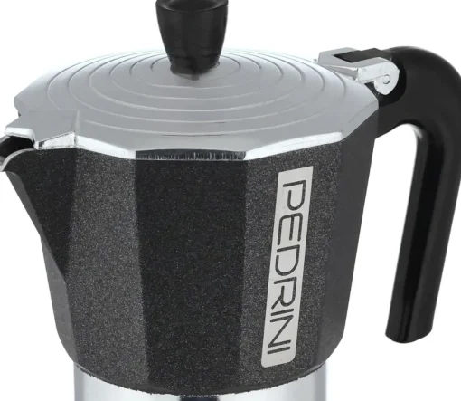 Bissolo Casa Caffettiere, Theiere<PEDRINI - CAFFETTIERA 1 TAZZA LINEA INFINITY ROCK ANTRACITE