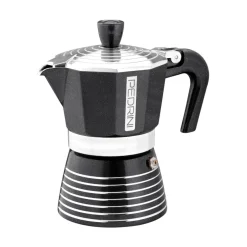 Bissolo Casa Caffettiere, Theiere<PEDRINI - CAFFETTIERA 3 TAZZE LINEA INFINITY ROCK ANTRACITE