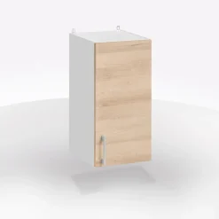Bissolo Casa Mobili Da Cucina<PENSILE ECO CM 40X32 H.60 BIANCO E ROVERE ARTISAN