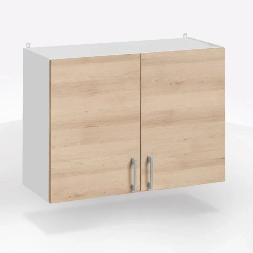 Bissolo Casa Mobili Da Cucina<PENSILE ECO CM 80X32 H.60 BIANCO E ROVERE ARTISAN