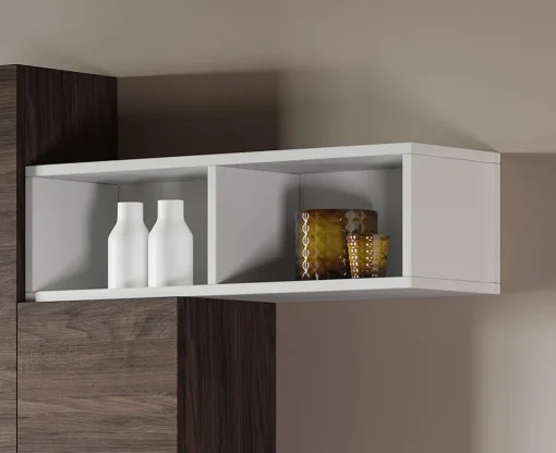 Bissolo Casa Colonne Multiuso<PENSILE MOD. ISIDE CM 71X20 H. 20 BIANCO LUCIDO