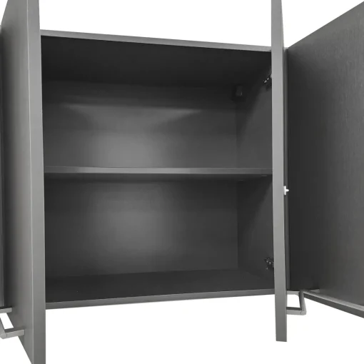 Bissolo Casa Colonne Multiuso<PENSILE MOD. LAB60 CM 70X37 H. 75 RELFEX CARBON