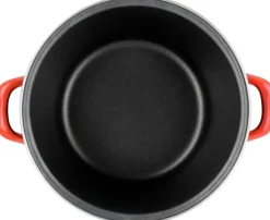 Bissolo Casa Cottura Casseruole<PENTOLA 2 MANICI LINEA SFUMATO ROSSO DIAM. 20CM