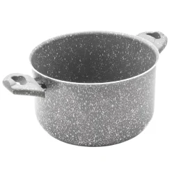 Bissolo Casa Cottura Casseruole<PENTOLA ALTA 2 MANICI LINEA PIETRA RARA DIAM. 22CM