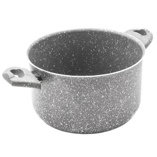 Bissolo Casa Cottura Casseruole<PENTOLA ALTA 2 MANICI LINEA PIETRA RARA DIAM. 22CM