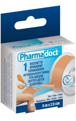 Bissolo Casa Cerotti<PHARMADOCT 5MX2.5CM ROCCHETTO IN TELA: vendita online PHARMADOCT 5MX2.5CM ROCCHETTO IN TELA in offerta