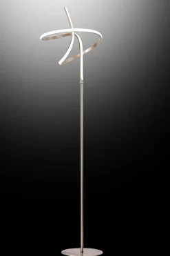 Bissolo Casa Piantane<PIANTANA A LED RHONDA H. 160CM NICHEL - 1600lm 4500K 28W: vendita online PIANTANA A LED RHONDA H. 160CM NICHEL - 1600lm 4500K 28W in offerta