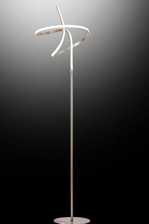 Bissolo Casa Piantane<PIANTANA A LED RHONDA H. 160CM NICHEL - 1600lm 4500K 28W: vendita online PIANTANA A LED RHONDA H. 160CM NICHEL - 1600lm 4500K 28W in offerta