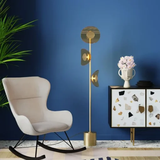 Bissolo Casa Piantane<PIANTANA LED MARIPOSA OTTONE L7.20 H160CM - 230V 3/5W G9: vendita online PIANTANA LED MARIPOSA OTTONE L7.20 H160CM - 230V 3/5W G9 in offerta