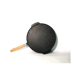 Bissolo Casa Cottura Padelle<PIASTRA PIETRA 1 MANICO LINEA MAGEFESA DIAM. 32CM