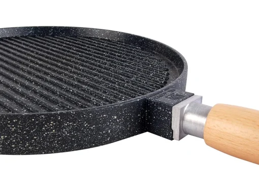 Bissolo Casa Cottura Padelle<PIASTRA PIETRA 1 MANICO LINEA MAGEFESA DIAM. 32CM