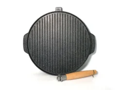 Bissolo Casa Cottura Padelle<PIASTRA PIETRA 1 MANICO LINEA MAGEFESA DIAM. 32CM