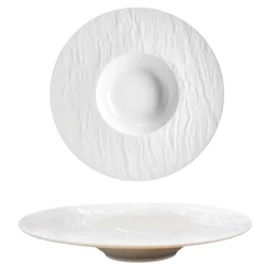 Bissolo Casa Piatti Fondi<PIATTO DEGUSTAZIONE IN PORCELLANA LINEA WALL DIAM. 30CM BIANCO