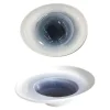 Bissolo Casa Piatti Fondi<PIATTO DEGUSTAZIONE PORCELLANA ONDA BLU 24X21X7.5CM BIANCO/BLU