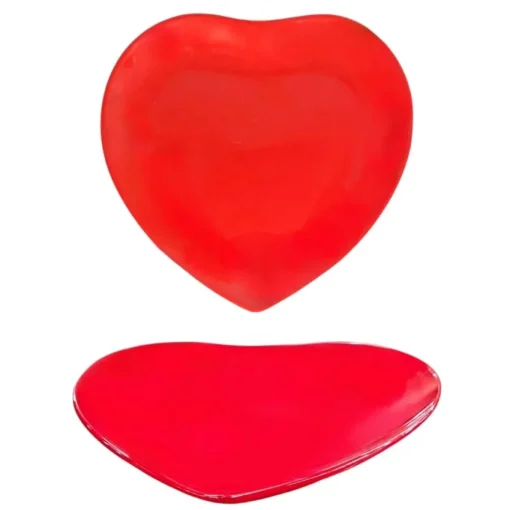 Bissolo Casa Piatti Frutta E Dessert<PIATTO DESSERT CUORE IN CERAMICA ROSSO 20X20CM