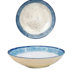 Bissolo Casa Piatti Fondi<PIATTO FONDO IN PORCELLANA DIAM. 20CM MARMOREO BLU
