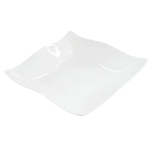 Bissolo Casa Piatti Fondi<PIATTO FONDO IN PORCELLANA LINEA HELTON 22X22CM BIANCO