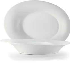 Bissolo Casa Piatti Fondi<PIATTO OVALE FONDO PORCELLANA CARLOTTA/RAMADA 11.5X8CM BIANCO