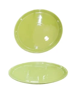 Bissolo Casa Piatti Pizza<PIATTO PER PIZZA IN PORCELLANA LINEA NAPOLI DIAM. 31CM VERDE