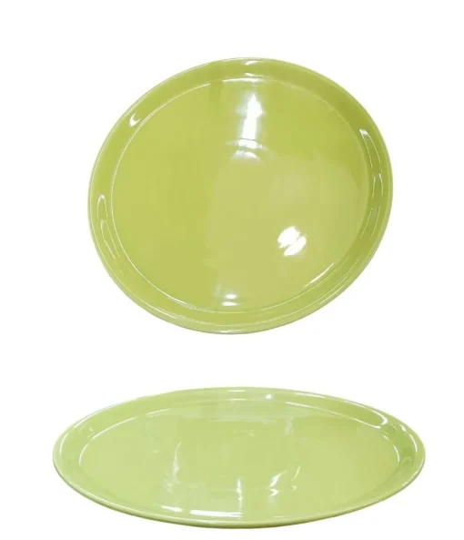 Bissolo Casa Piatti Pizza<PIATTO PER PIZZA IN PORCELLANA LINEA NAPOLI DIAM. 31CM VERDE