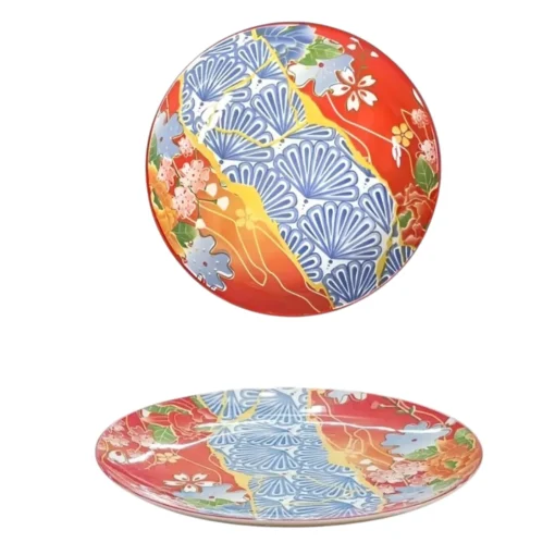 Bissolo Casa Piatti Piani<PIATTO PIANO IN PORCELLANA LINEA JAPAN II DIAM. 27CM MULTICOLORE