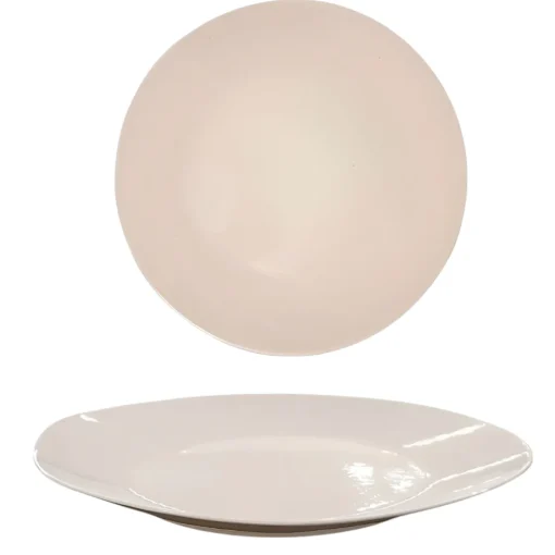 Bissolo Casa Piatti Piani<PIATTO PIANO MONOCOLORE IN CERAMICA DIAM. 26CM CREMA