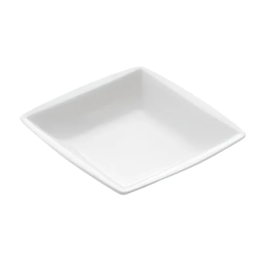 Bissolo Casa Piatti Fondi<PIATTO QUADRO FONDO PORCELLANA CARLOTTA/RAMADA 12X12CM BIANCO